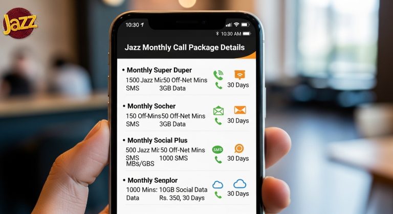 Updated Jazz Monthly Call Package Details
